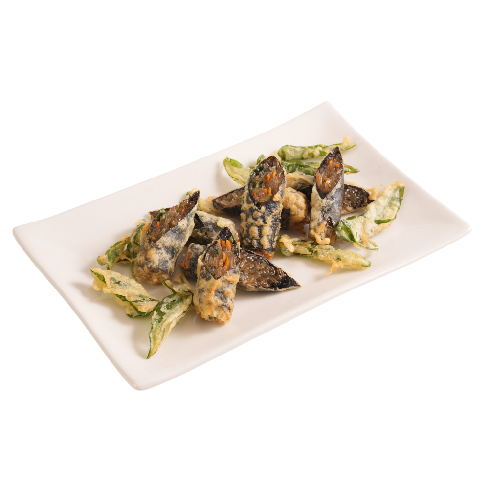 Miến cuộn rong biển chiên giòn